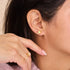Canari | Argent sterling .925 | Mini Boucles D'Oreilles Sirène En Verre